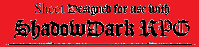 Shadowdark Sheet